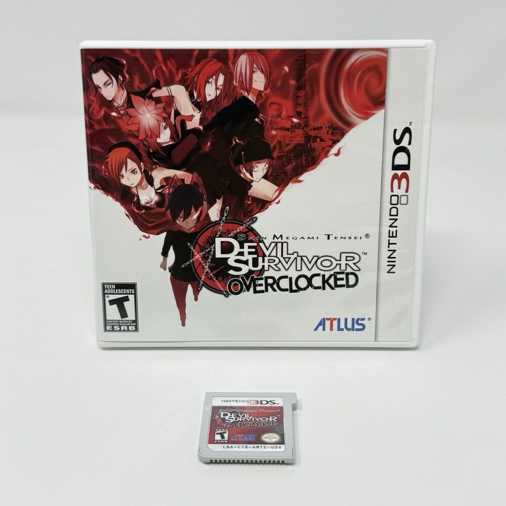 Shin Megami Tensei Devil Survivor Overclocked 3DS No Manual Tested